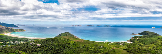 Wilsons Promontory coastal landscape Victoria with granite boulders turquoise water and green vegetation 
